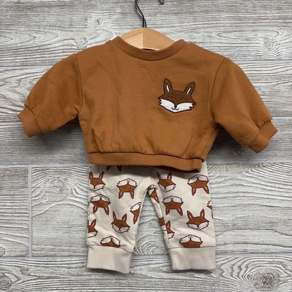 Crewneck Fox & French Terry Jogger Sweatpants Fox NB