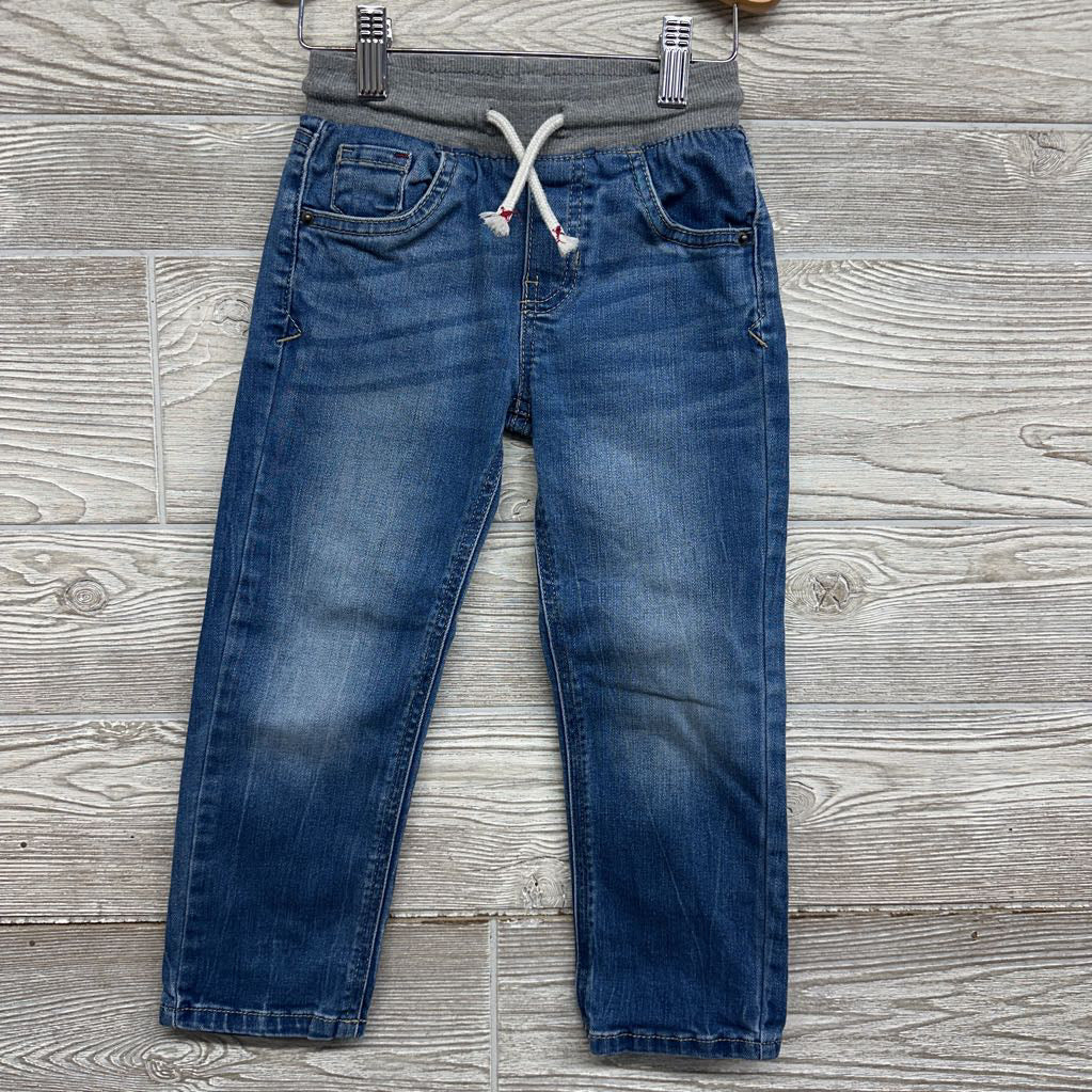 Pull On Drawstring Straight Jeans 4T