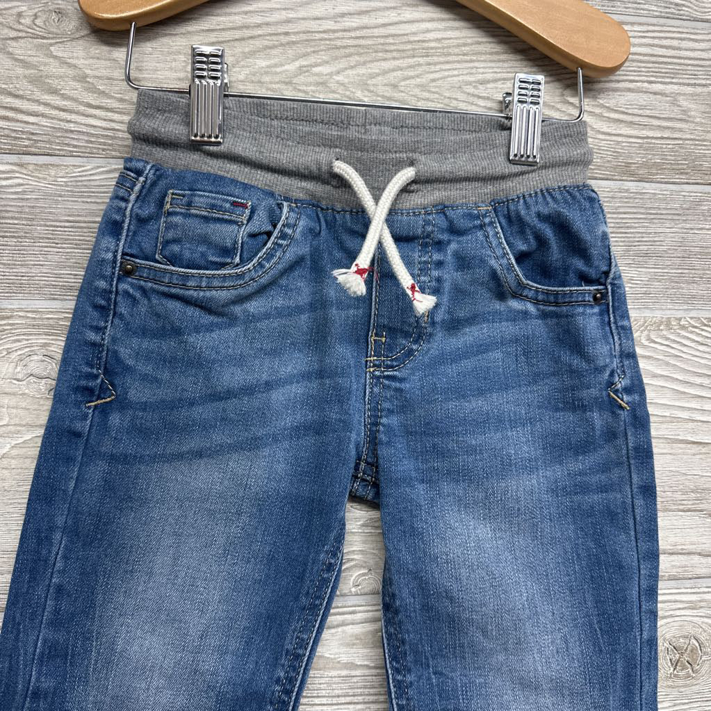 Pull On Drawstring Straight Jeans 4T