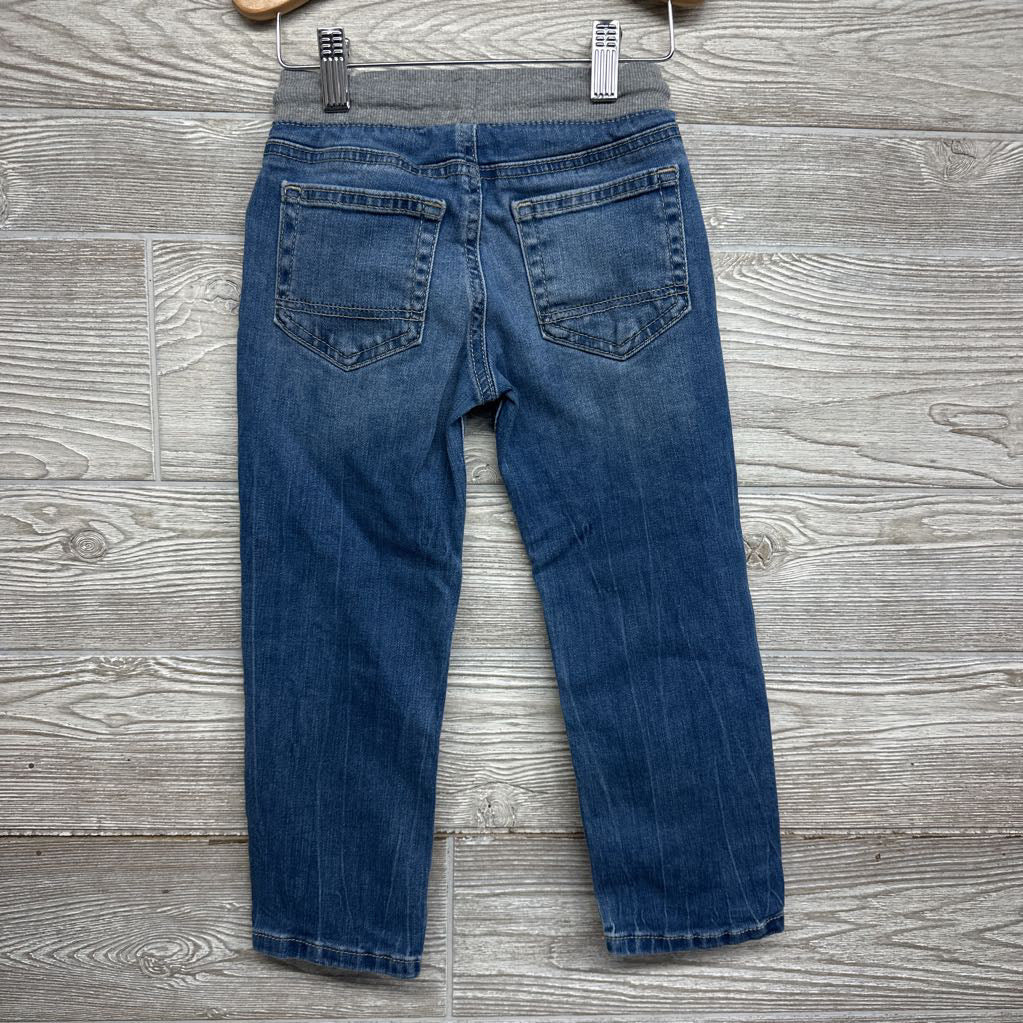 Pull On Drawstring Straight Jeans 4T