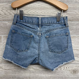 High Rise Denim Shorts Button Fly 7