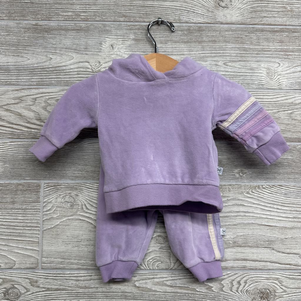 Velour Hoodie & Joggers Side Stripes NB