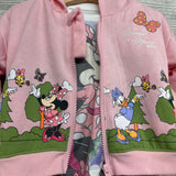 Full Zip Hoodie Characters, Water Colors Minnie Mouse & Tulle Skirt Flowers 3T