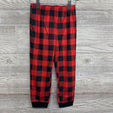 NEW 2 Pc LS PJs Ho Ho Ho Reindeer Buffalo Plaid 3-4