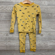 2 Pc LS PJs Stripes Construction Vehicles 4T