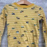 2 Pc LS PJs Stripes Construction Vehicles 4T