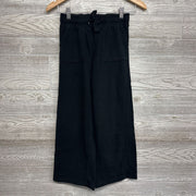 Textured Wide Leg Drawstring Pants 10-12