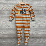 Blanket Sleeper Stripes Tractor 18M