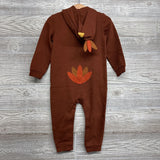 LS Waffle Knit Outfit W/ Hood Gobble Gobble Gobble 24M