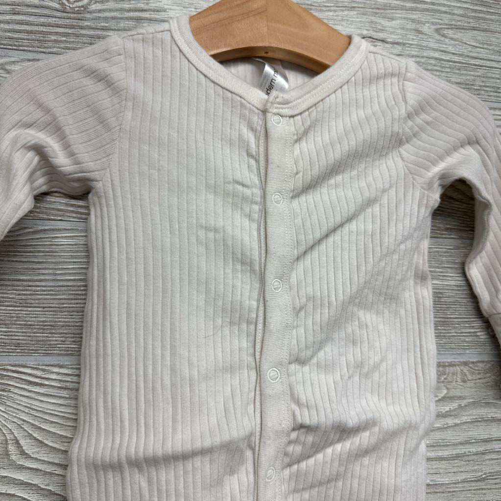 LS Ribbed Snap Outfit 0-3M