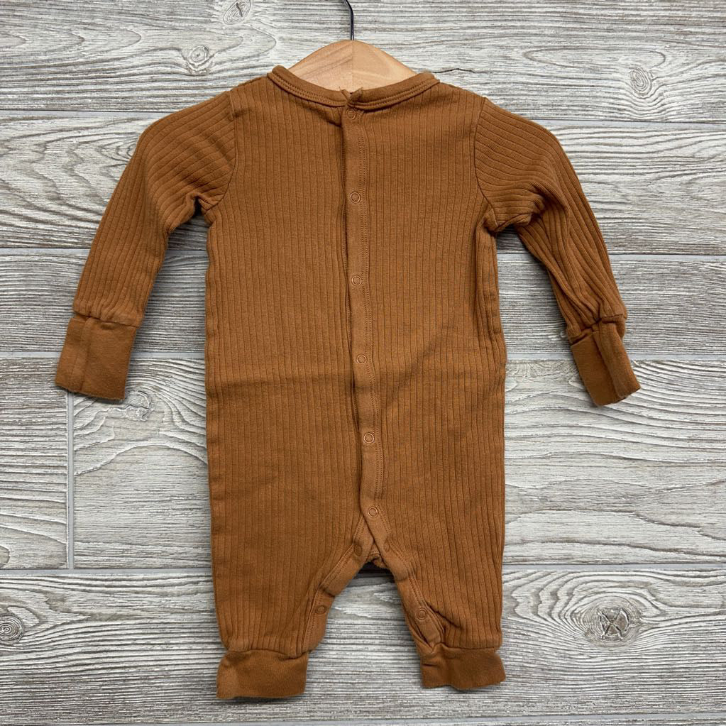 LS Ribbed Snap Outfit 0-3M