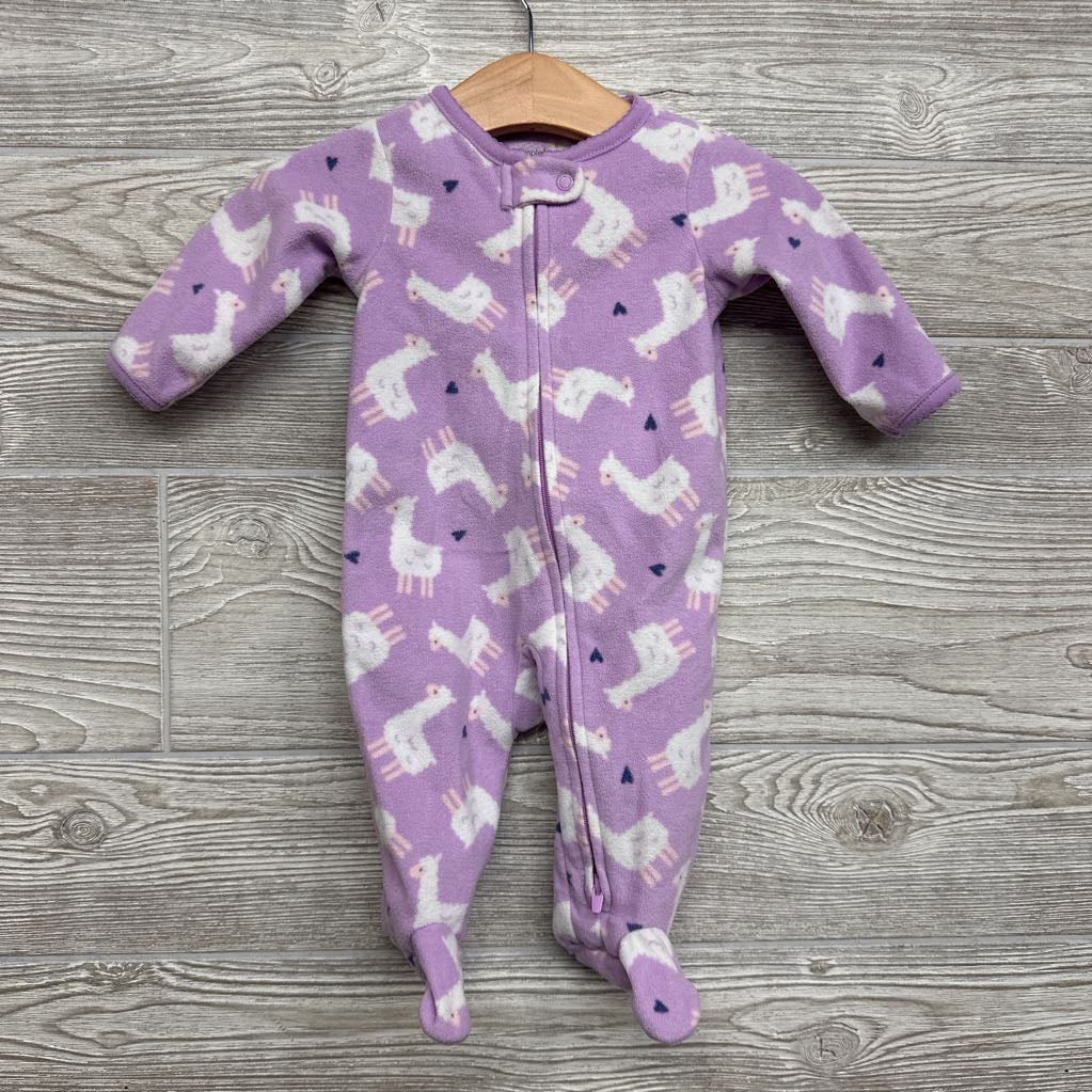Blanket Sleeper Llamas Hearts 0-3M