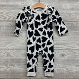 LS Outfit Hearts Ruffles 6-9M