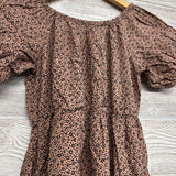 Puff Sleeve Dress Animal Print 8