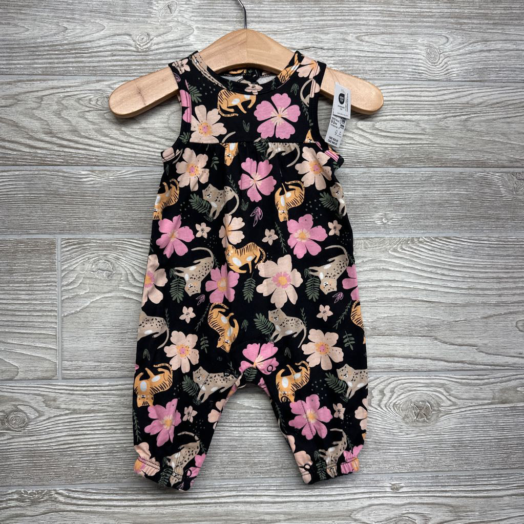 NEW Tank Outfit Flowers Cheetahs 0-3M