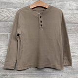 LS Waffle Knit Henley Shirt 4T