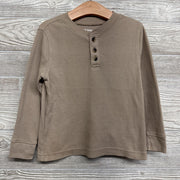 LS Waffle Knit Henley Shirt 4T