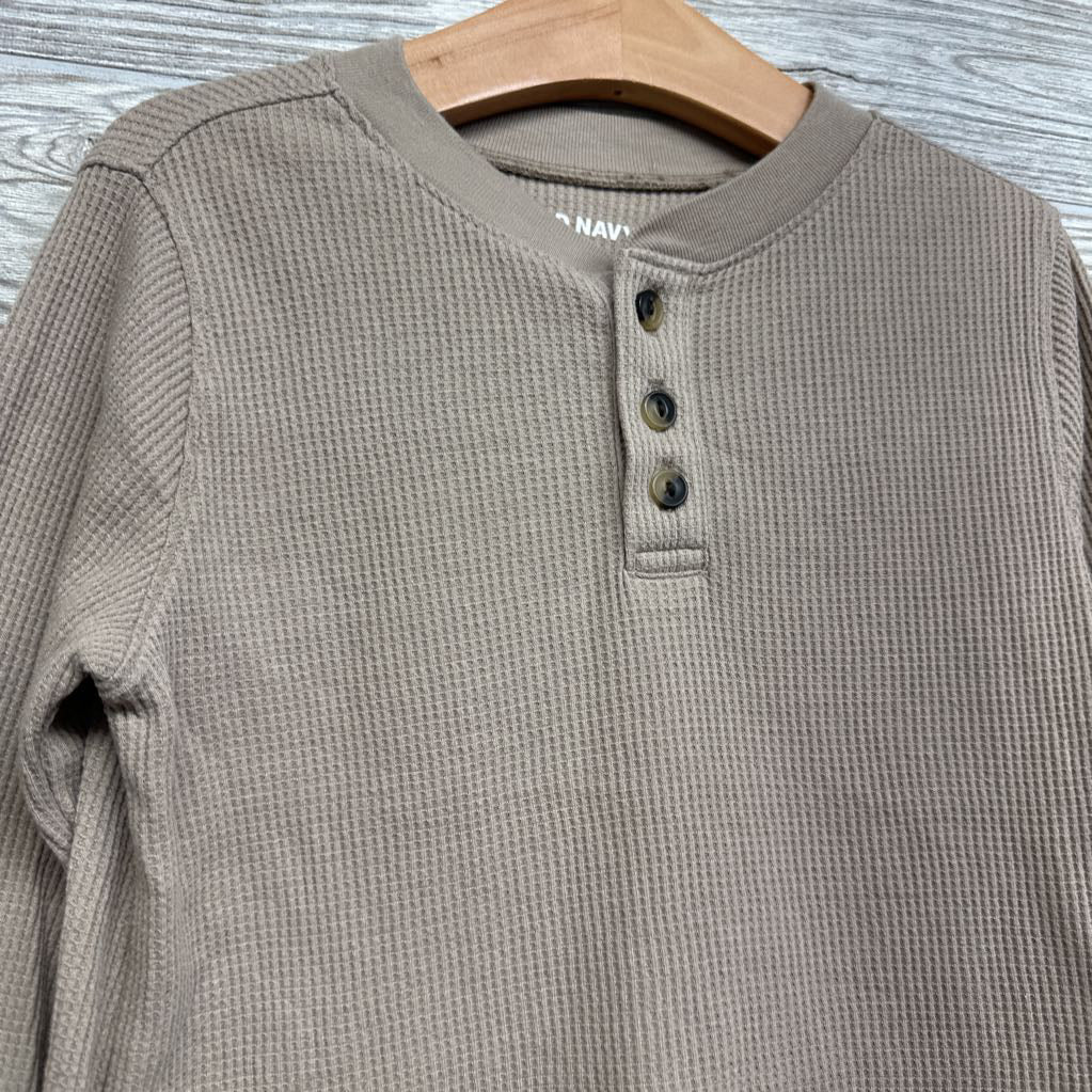 LS Waffle Knit Henley Shirt 4T