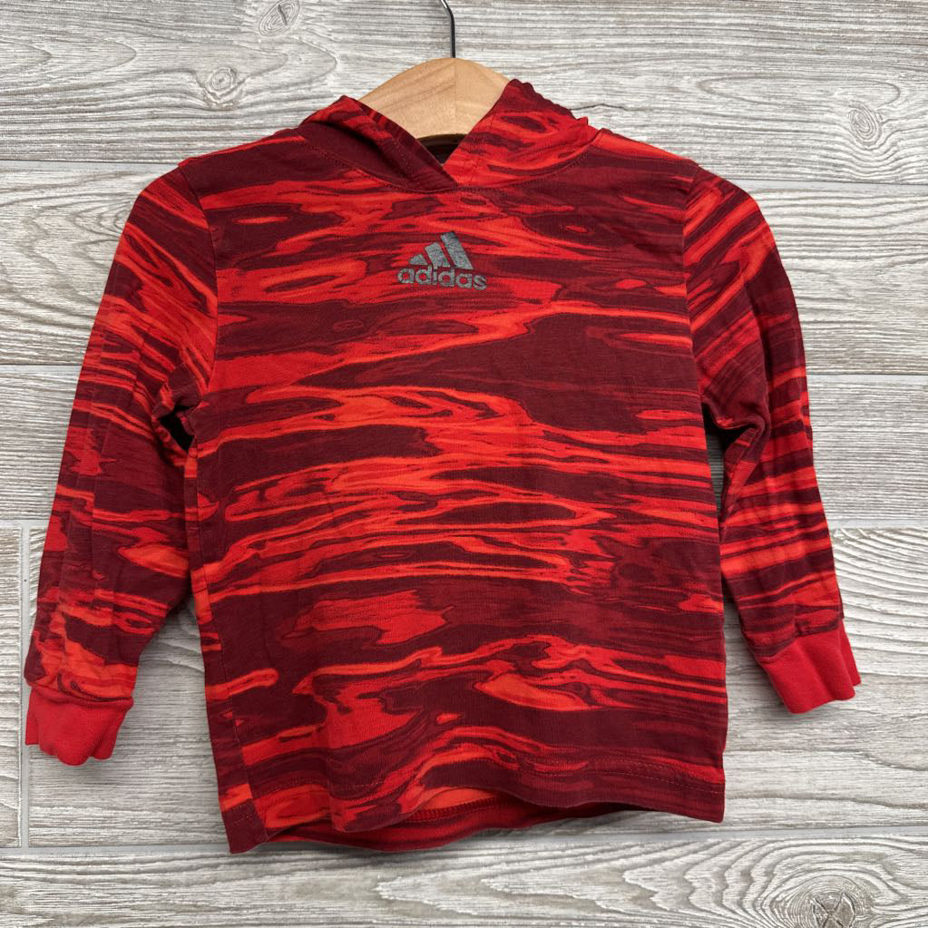 LS Shirt W/ Hood Marble 18M