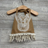 Halter Shirt Fringe & Poms