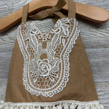Halter Shirt Fringe & Poms