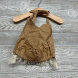 Halter Shirt Fringe & Poms