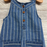 Denim Jumper Romper Stripes 4t