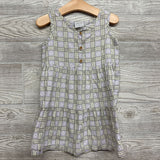 Sleeveless Dress Stripes & Flowers 4t