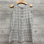 Sleeveless Dress Stripes & Flowers 4t