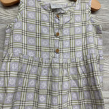 Sleeveless Dress Stripes & Flowers 4t