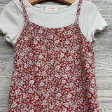 Tank Dress Flowers & Ribbed Shirt 4-5