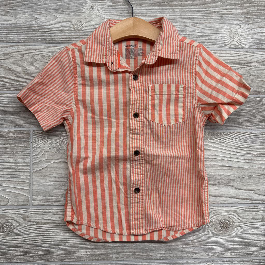 Button Up Shirt Stripes 4t