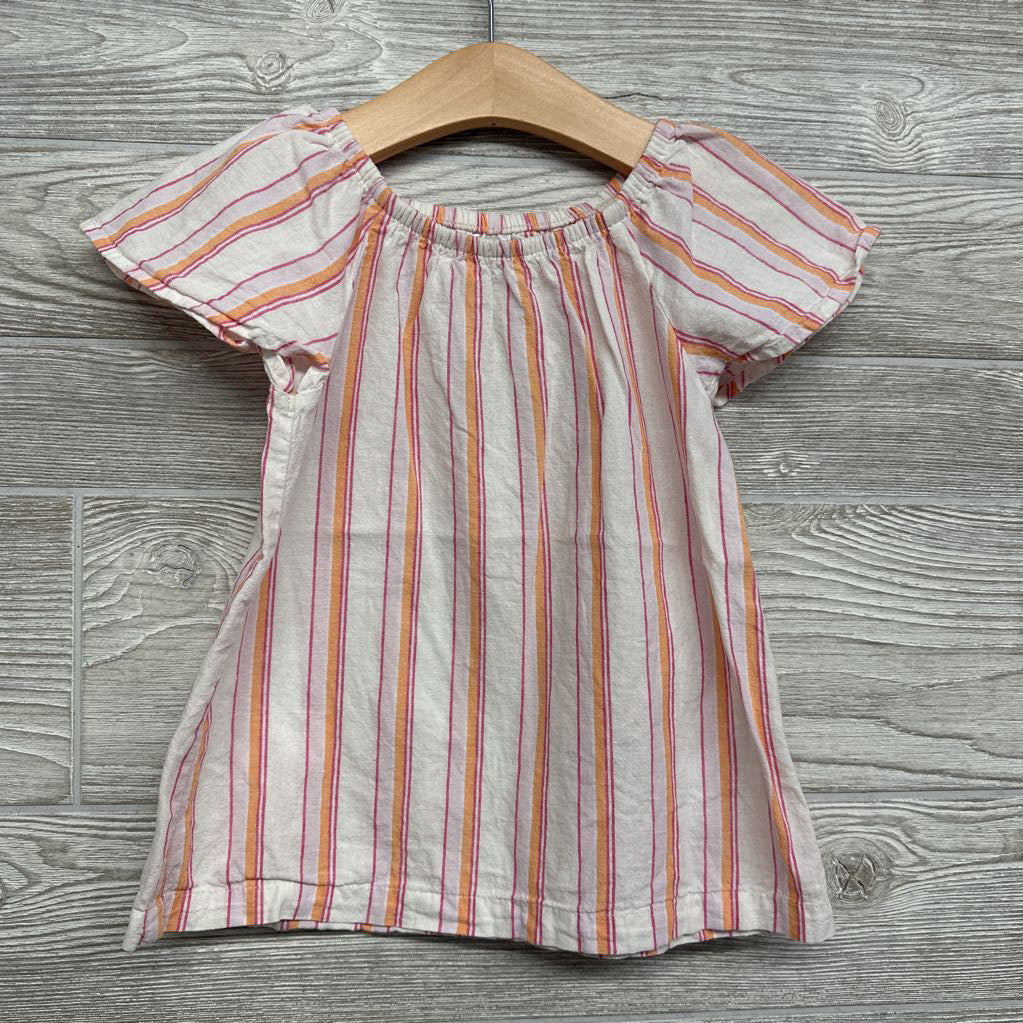 Flutter Sleeve Shirt Stripes 4t
