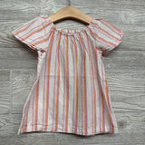 Flutter Sleeve Shirt Stripes 4t