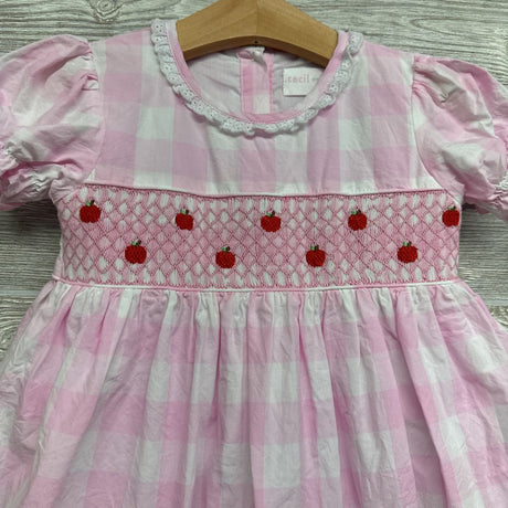 Gingham Smocked Apple Dress 5