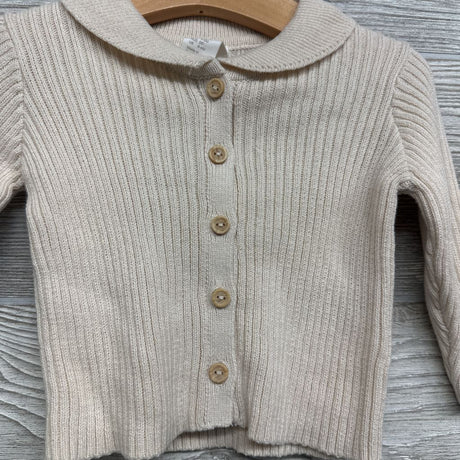Button Up Ribbed Sweater 6M