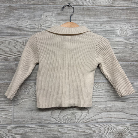 Button Up Ribbed Sweater 6M