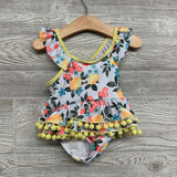 Swimsuit Flowers & Poms 12M