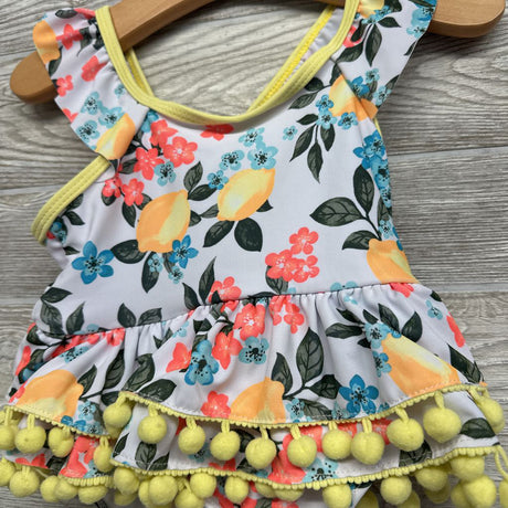 Swimsuit Flowers & Poms 12M