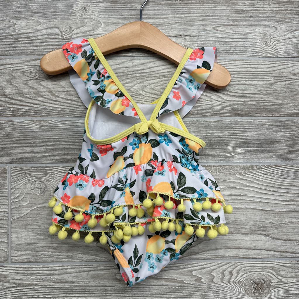 Swimsuit Flowers & Poms 12M