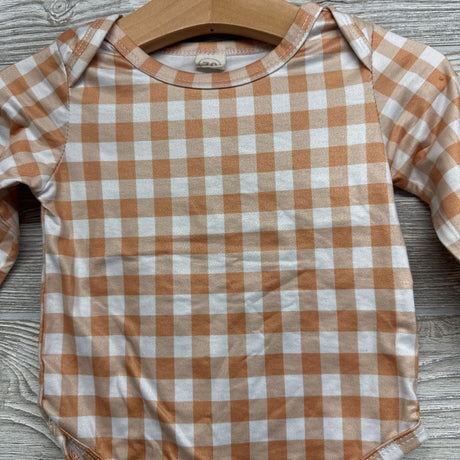Gingham LS Bodysuit 3M
