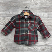 Fleece Button Up Plaid Shirt 12M