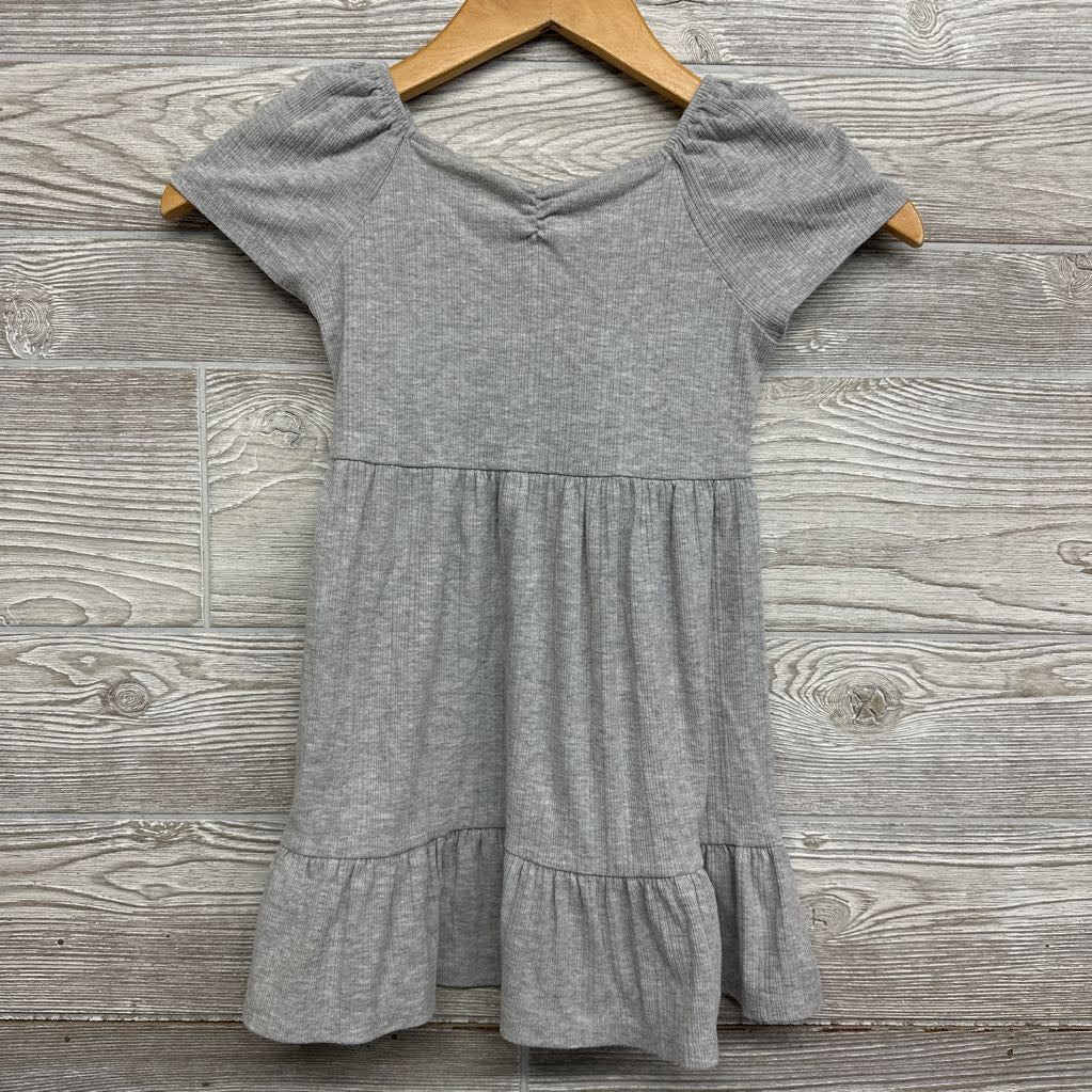 Capped Sleeve Ribbed Dress 5t