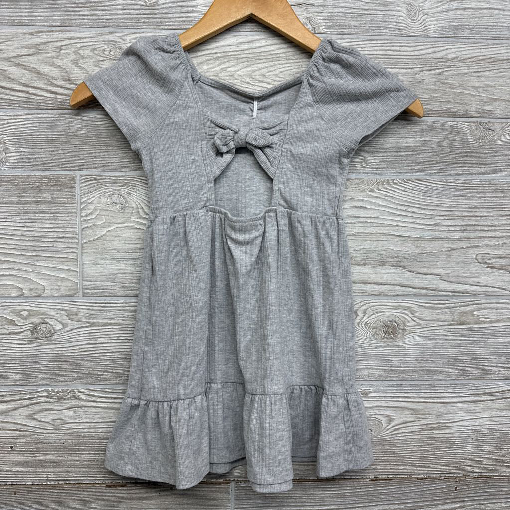 Capped Sleeve Ribbed Dress 5t