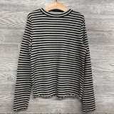 Mock Neck LS Shirt Stripes 10-12