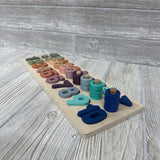 Wooden Montessori Number, Counting, Math Wooden Learning Set