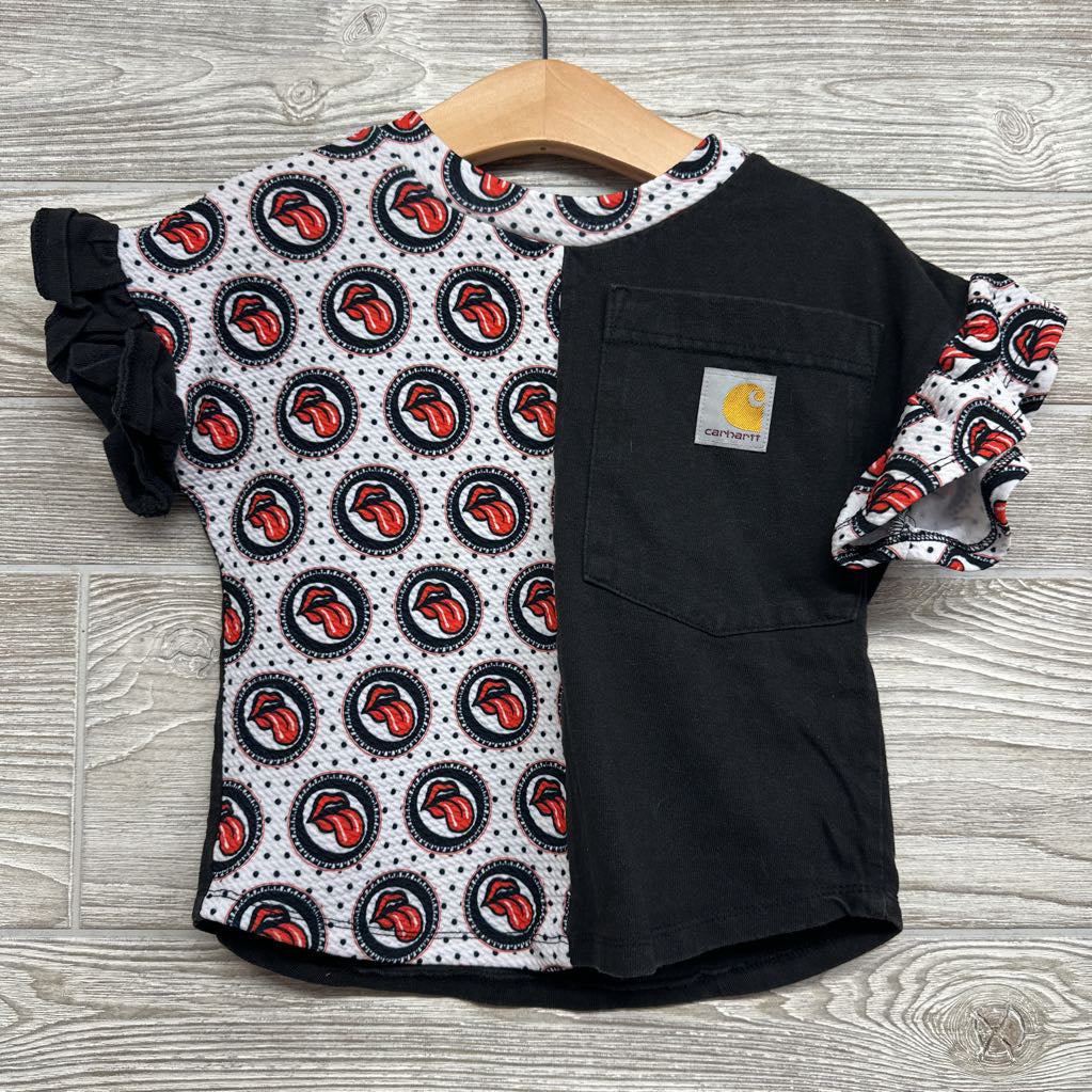 Handmade Patchwork Shirt Carhartt & Rolling Stones 18-24M*