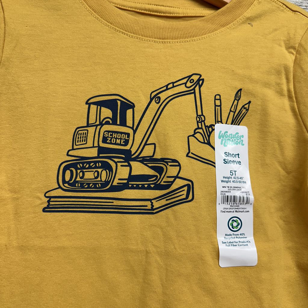 NEW Shirt Excavator School Zone 5t