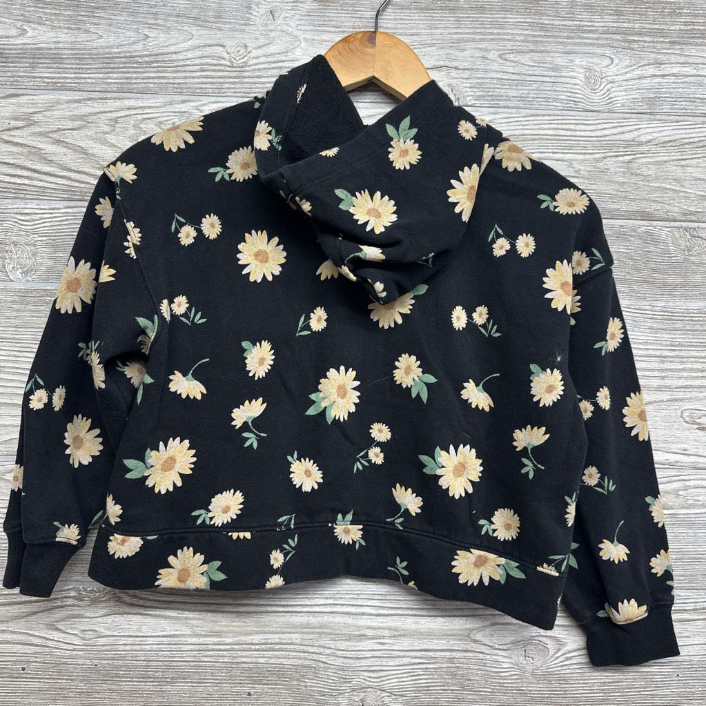 Crop Hooded Sweatshirt Sun Flowers 8
