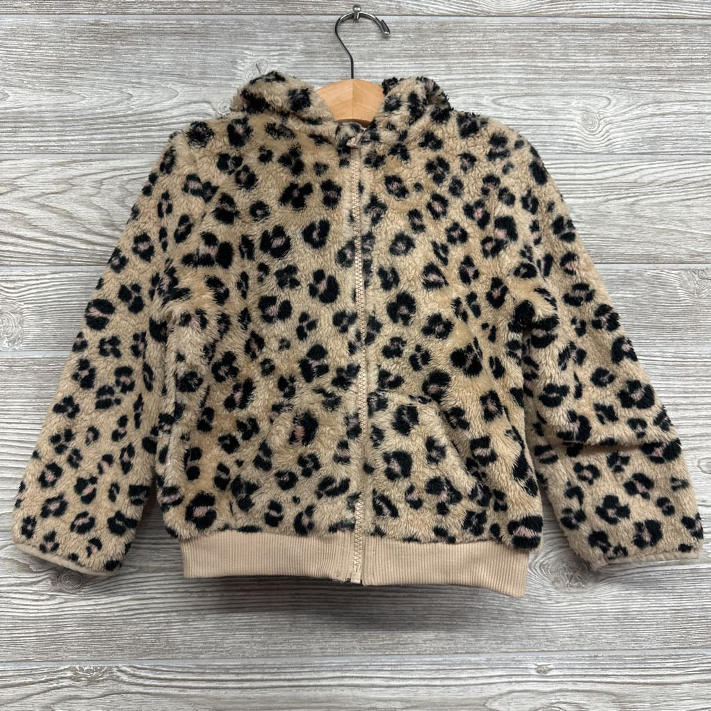 Plush Jacket Animal Print 5t